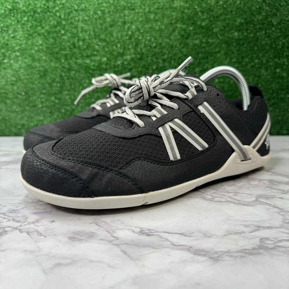Xero Women's Black and White Athletic Shoes, Non Elevated Heel